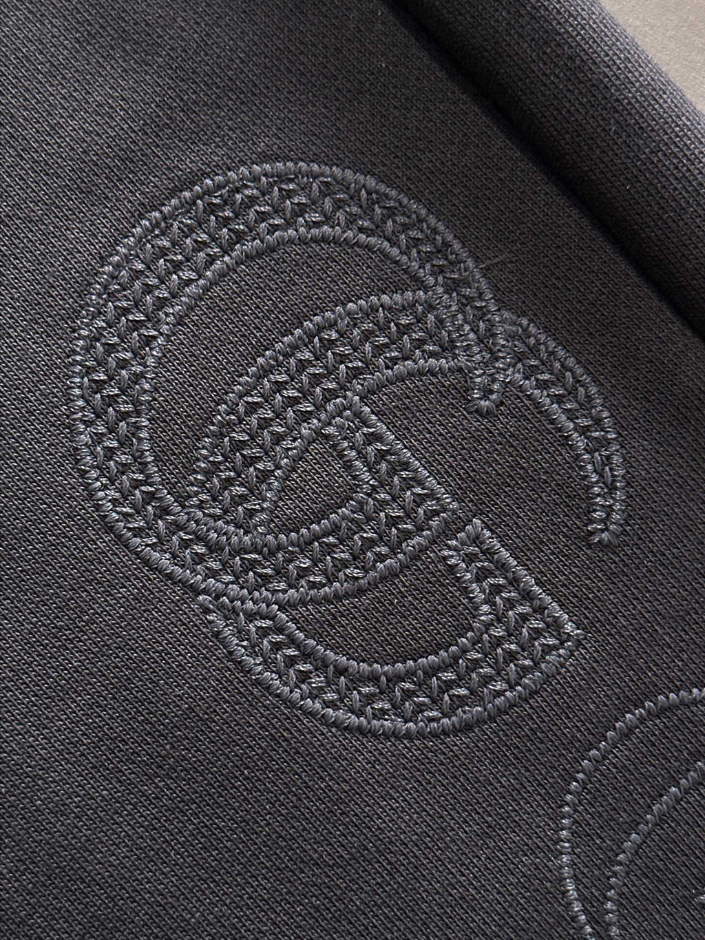Front grain embroidered logo casual shorts