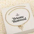 3D bow necklace
