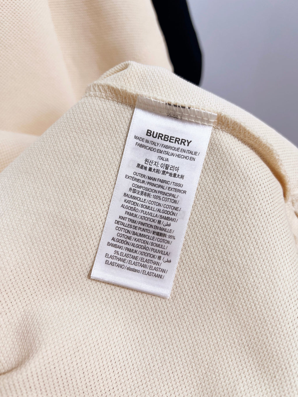 Splicing patchwork plaid embroidered letter polo shirt