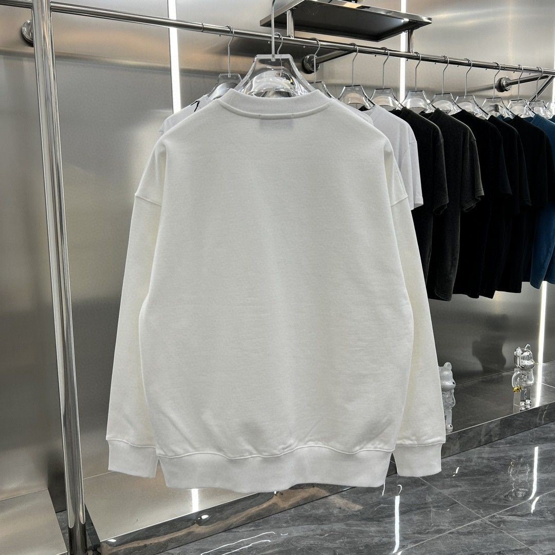 New printed letter couple style round neck pullover sports and leisure printed hoodie