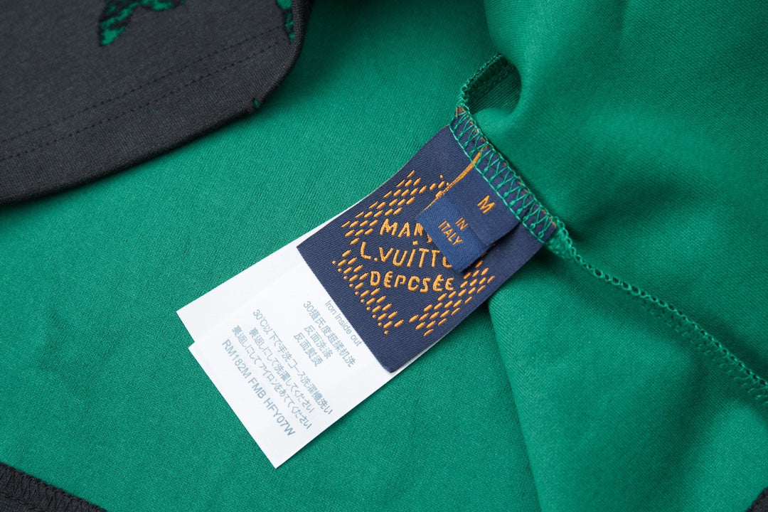 Classic logo burned jacquard short sleeved shirt