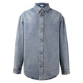 Washed shirt jacket