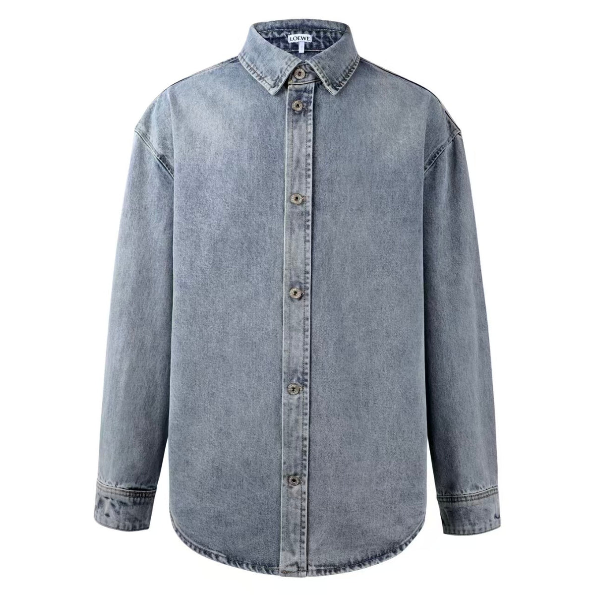 Washed shirt jacket