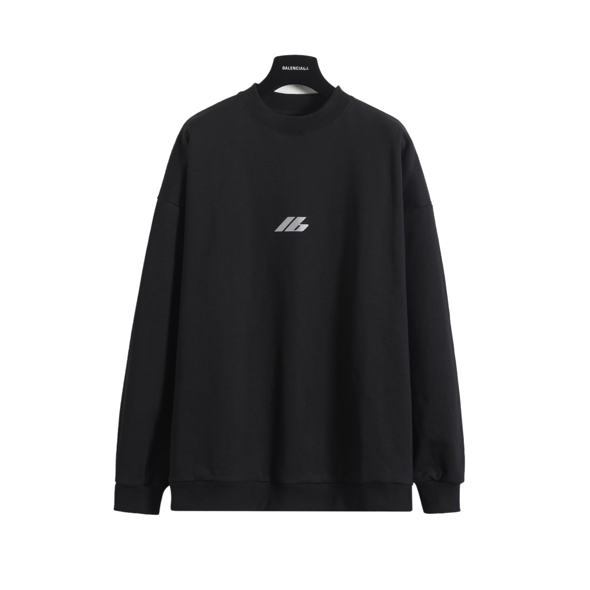 Laser reflective round neck sweatshirt