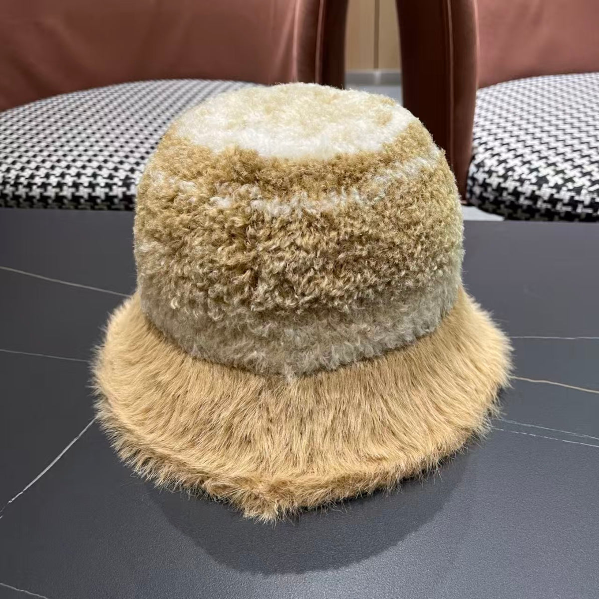 New Rainbow Knitted Basin Hat
