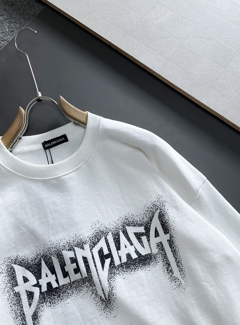 New printed pullover round neck hoodie