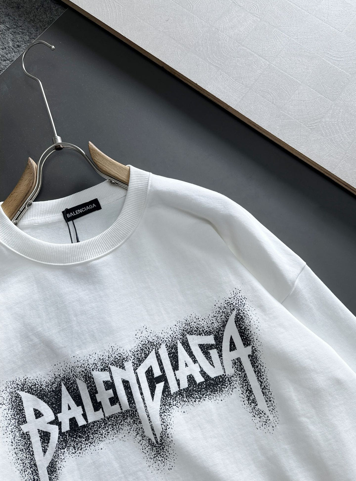 New printed pullover round neck hoodie