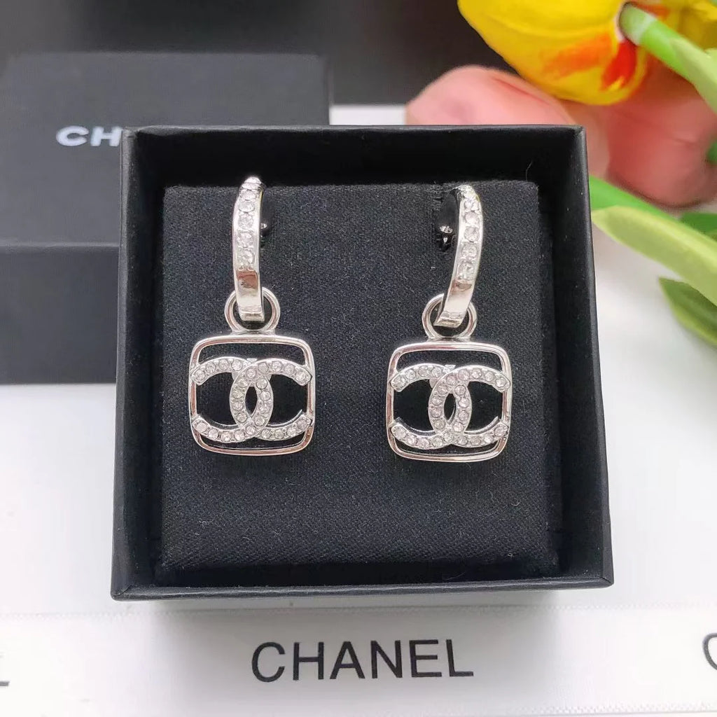 Diamond studded earrings