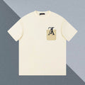 Fake chest pocket with new contrasting color design printed T-shirt