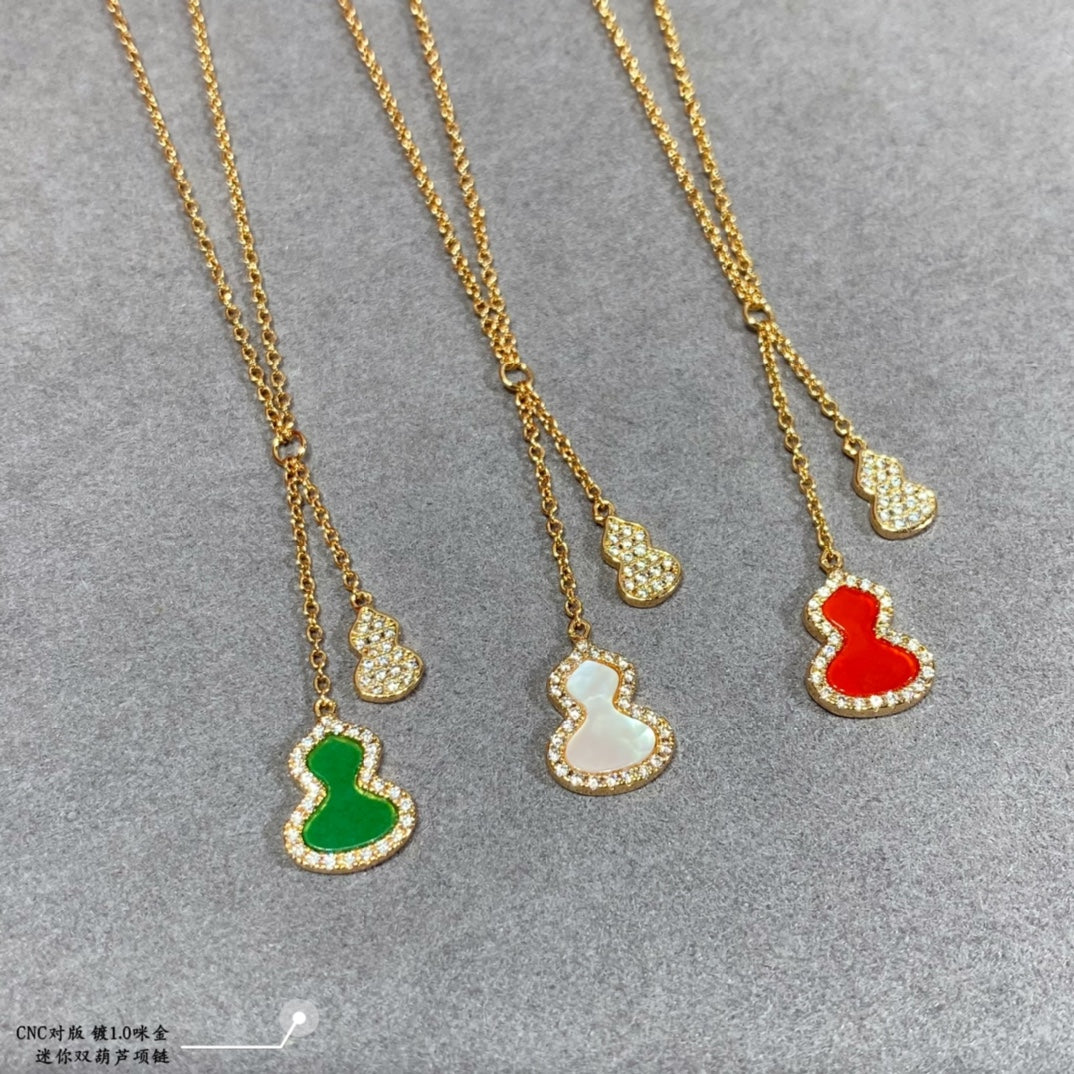 Mini double gourd necklace