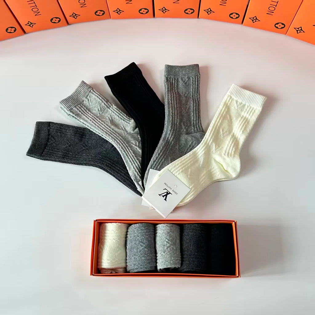New cashmere pile socks