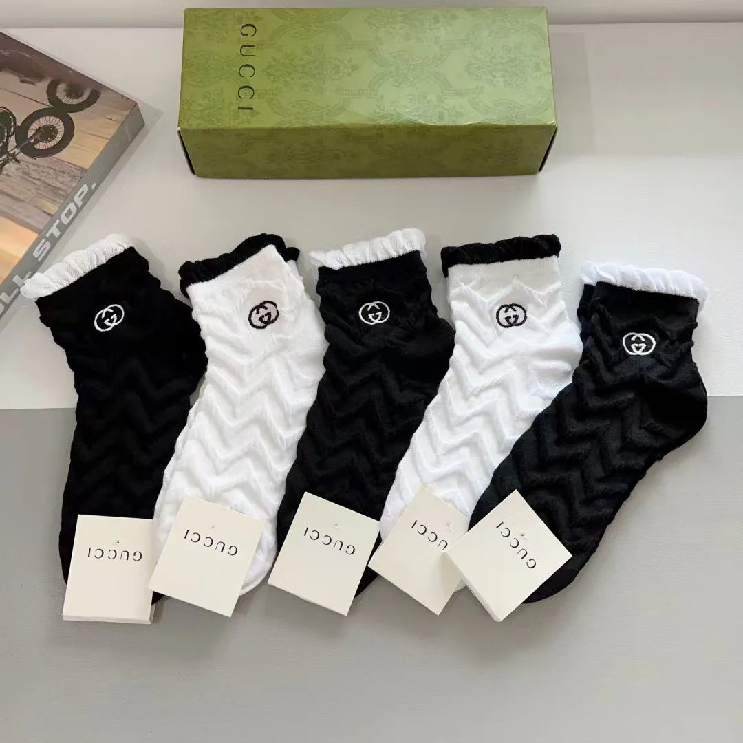 New Embroidered Socks