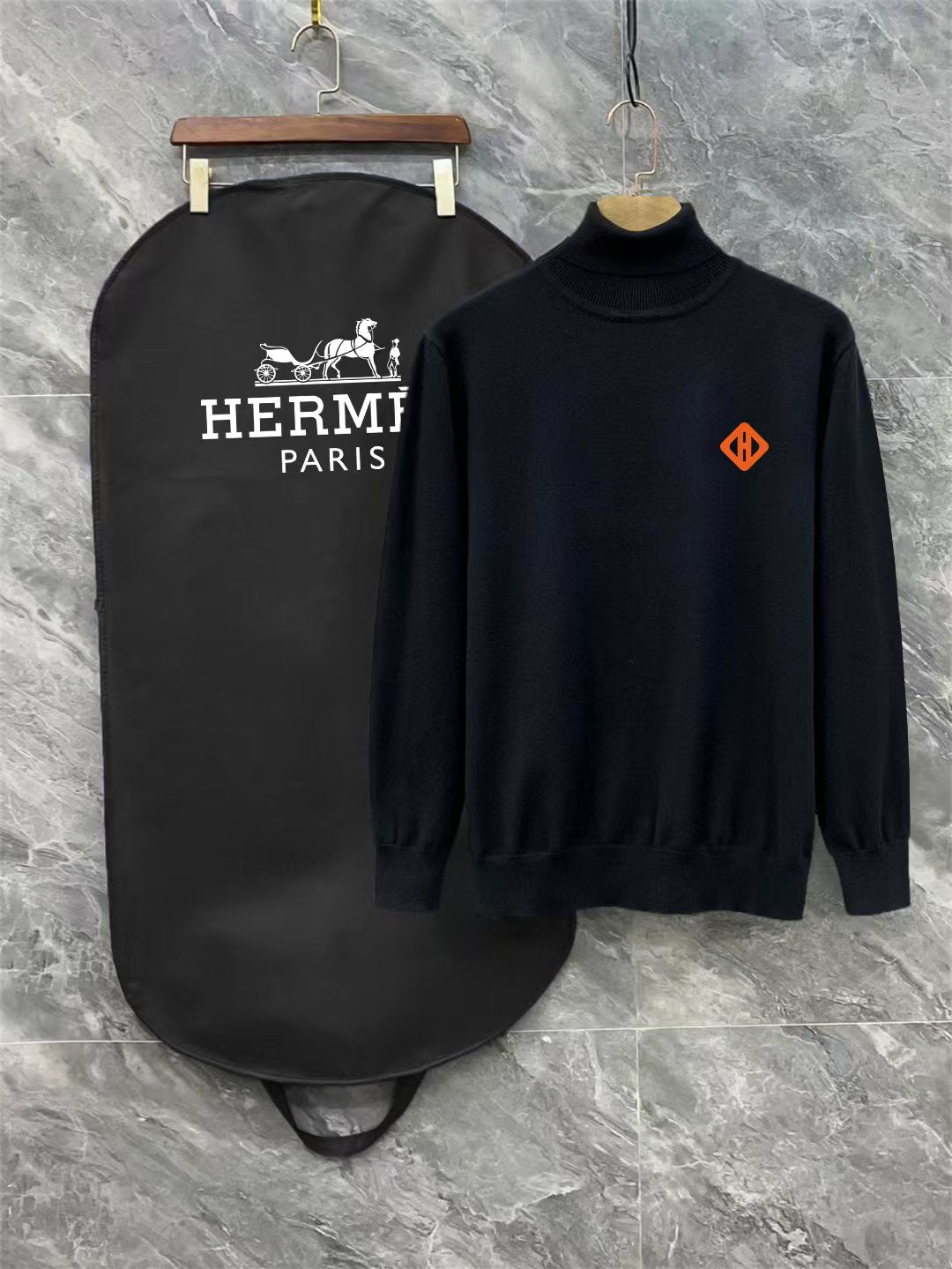 New logo high neck sweater