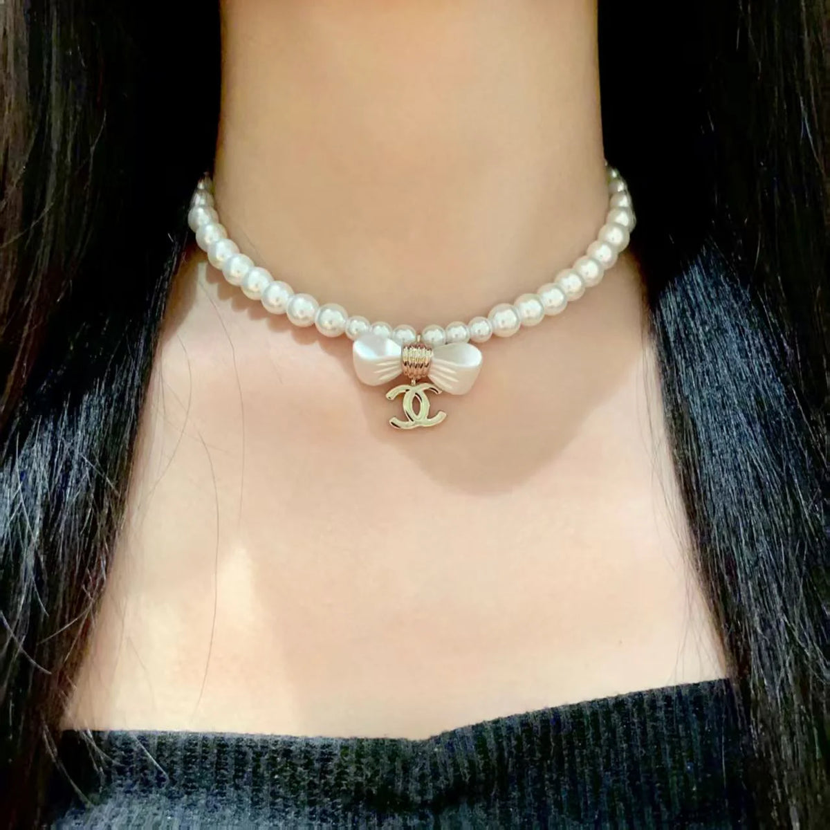 New bow necklace
