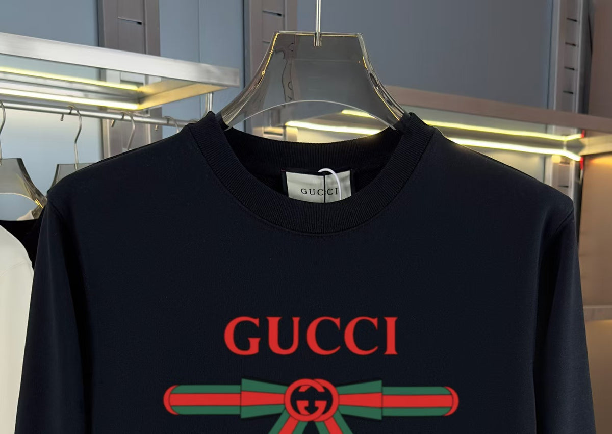New printed bow sweatshirt