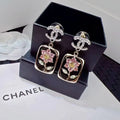 New Camellia Letter Earrings