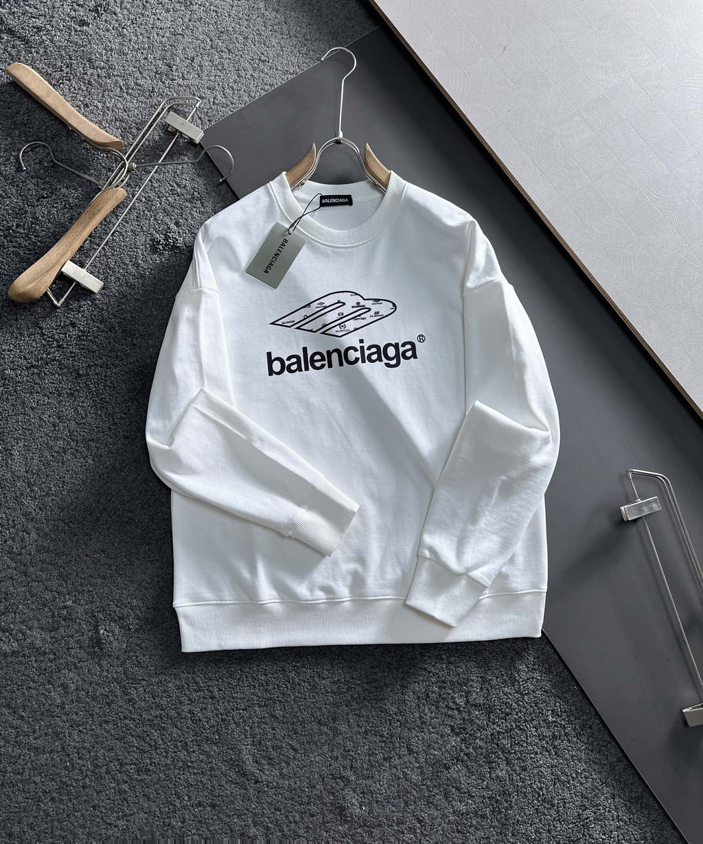 New printed pullover round neck hoodie
