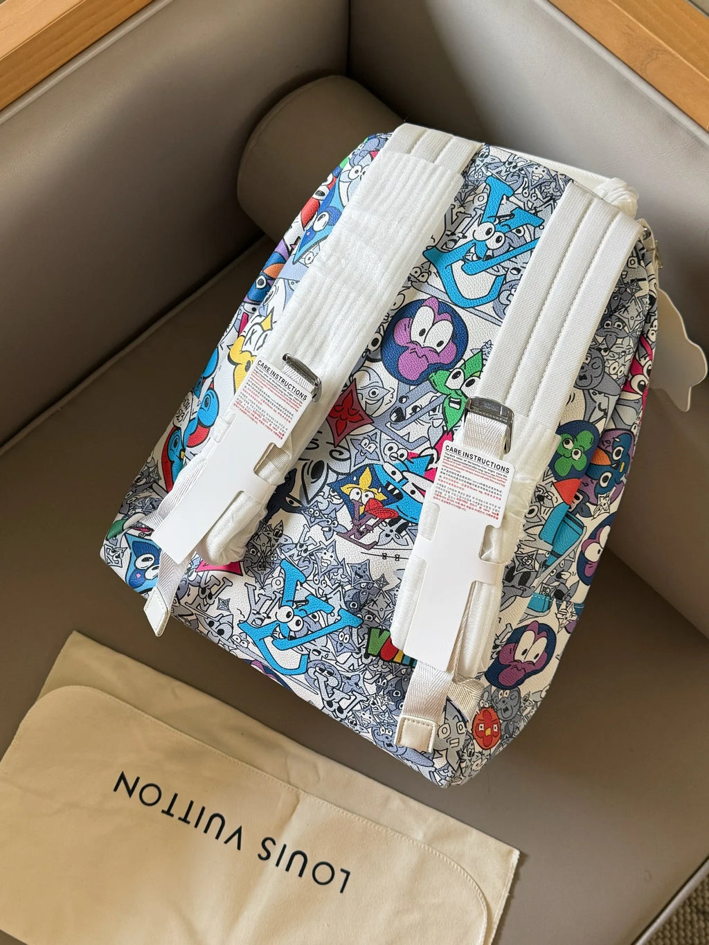Cartoon graffiti backpack