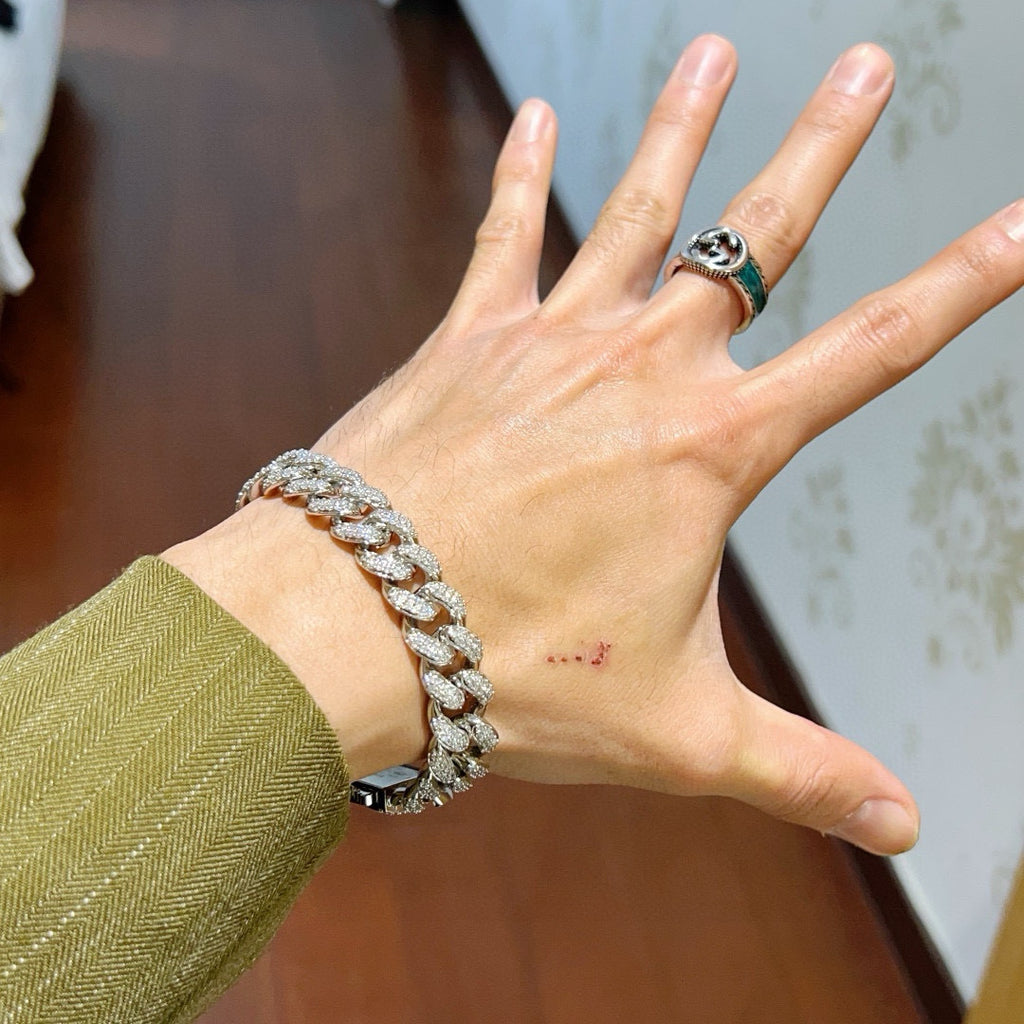 Full Diamond Luxury Hip Hop Bracelet