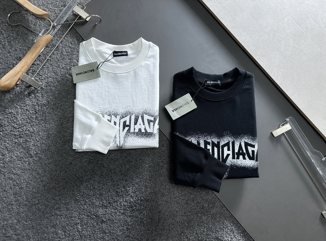 New printed pullover round neck hoodie