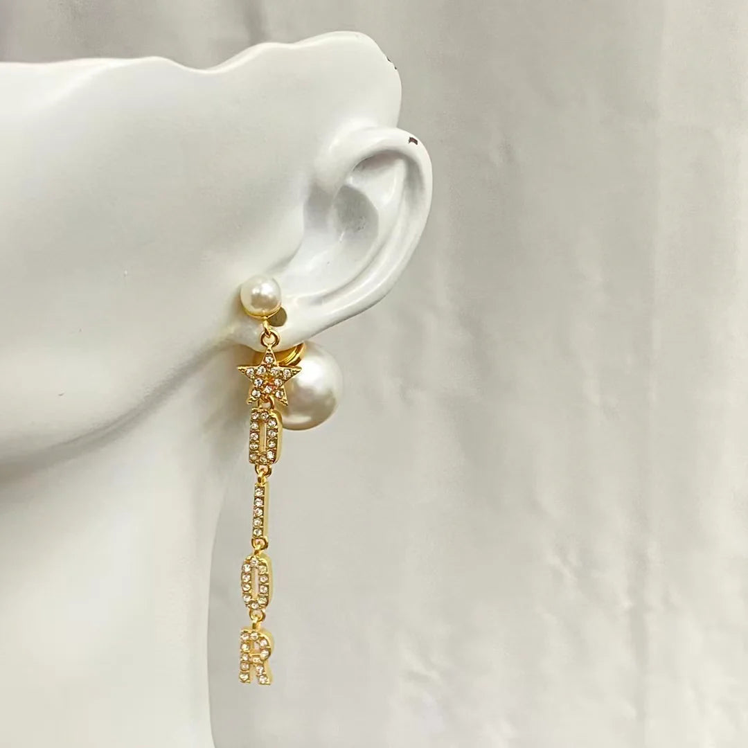New Star Pearl Earrings