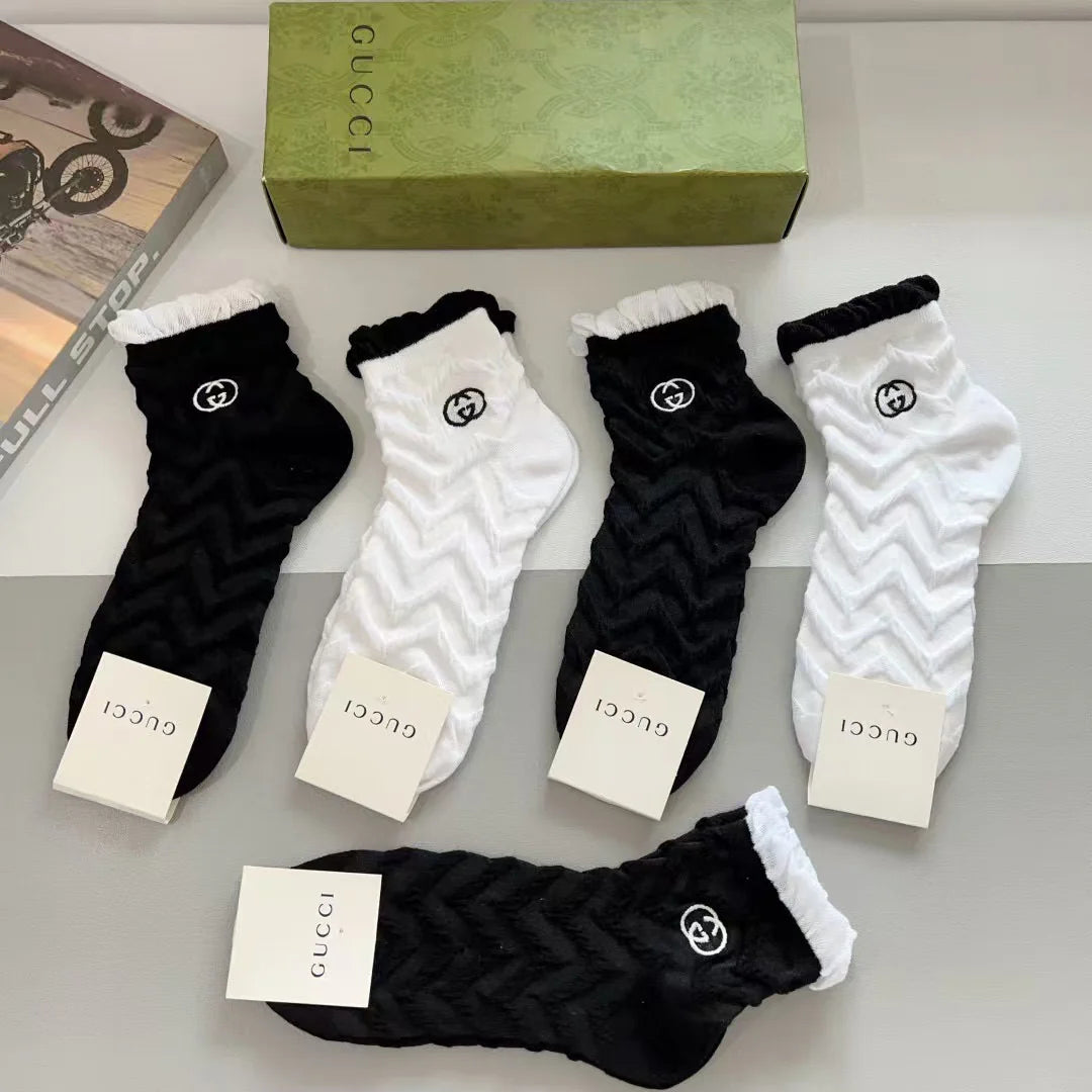 New Embroidered Socks