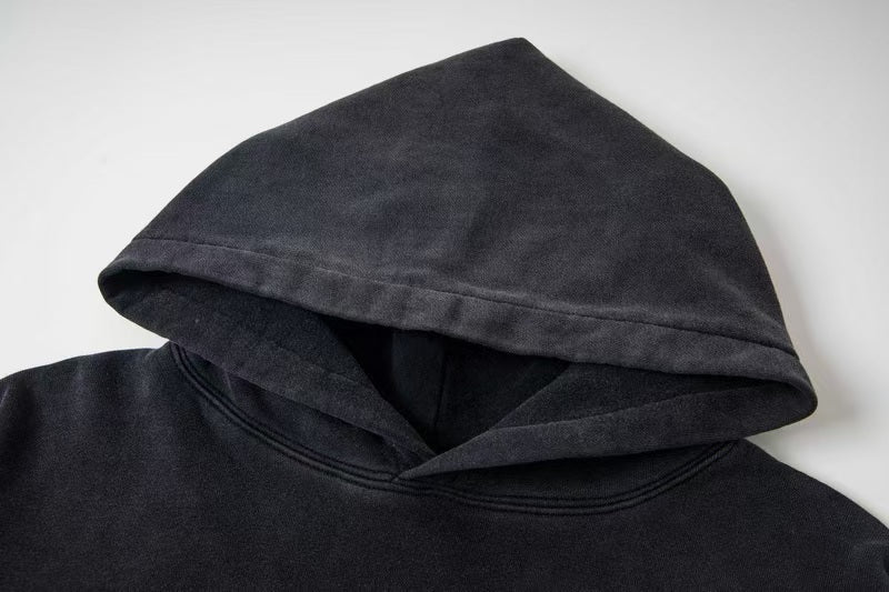 New illustration printed hooded sweatshirt