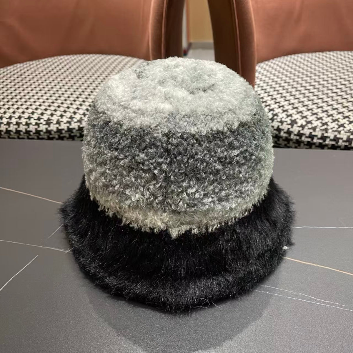 New Rainbow Knitted Basin Hat