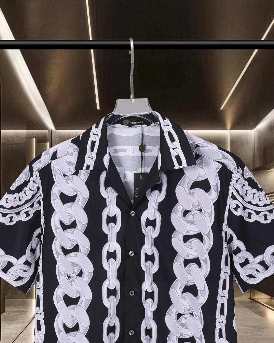 Exquisite printed short sleeved shirt
