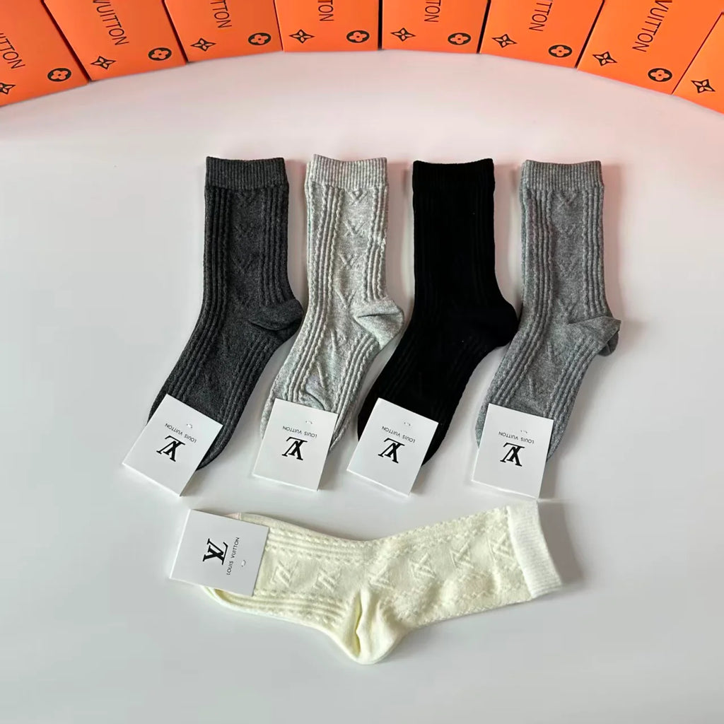 New cashmere pile socks