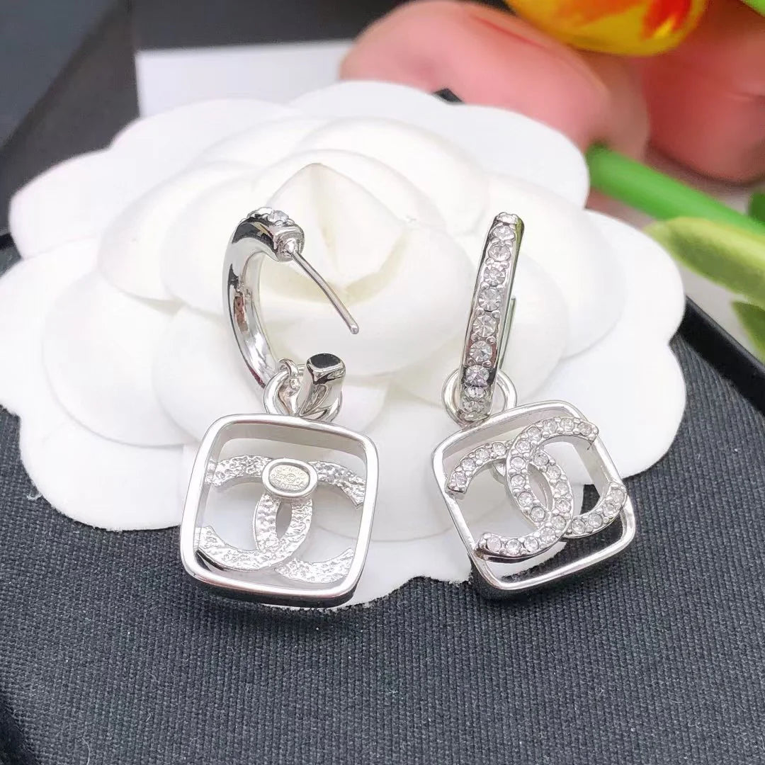 Diamond studded earrings