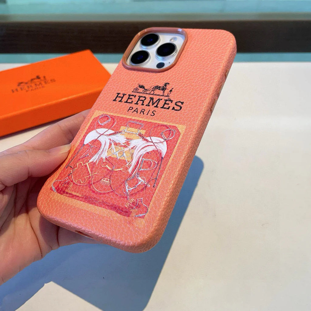 All inclusive lychee patterned phone case