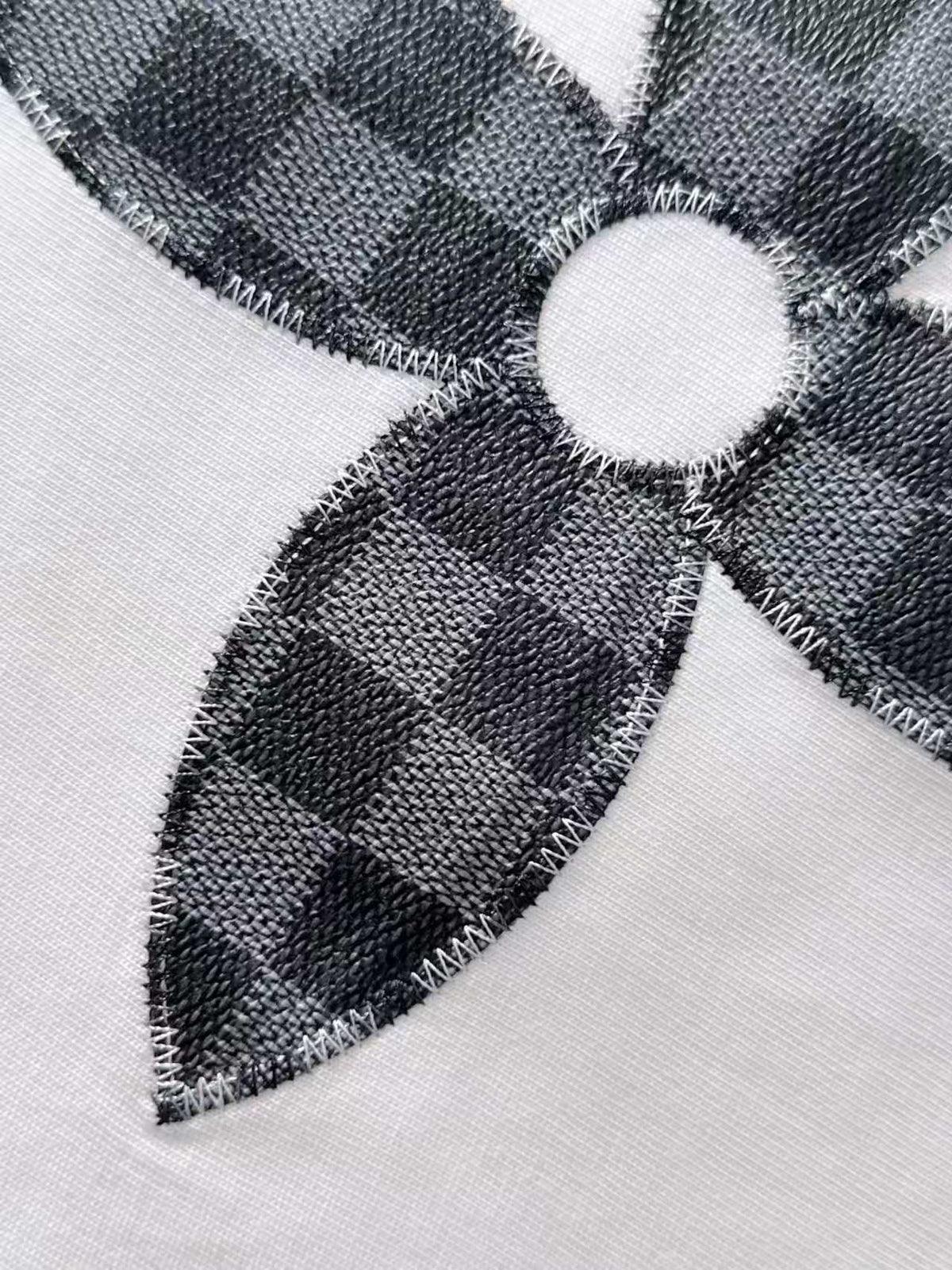 Embroidered clover hoodie