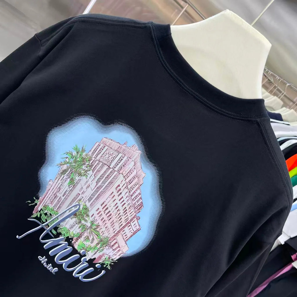 Printed short sleeved T-shirt