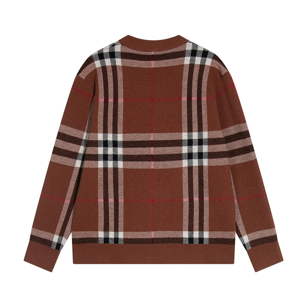 New plaid cardigan