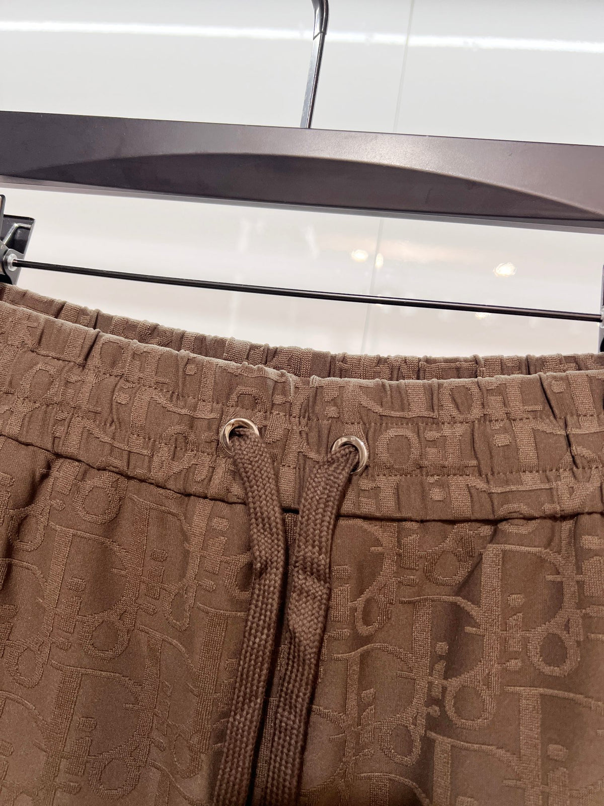 Full of floral letters, towel, jacquard casual shorts