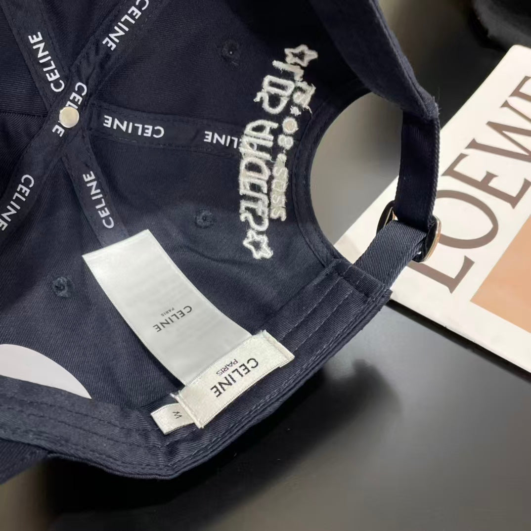 Embroidered letter baseball cap