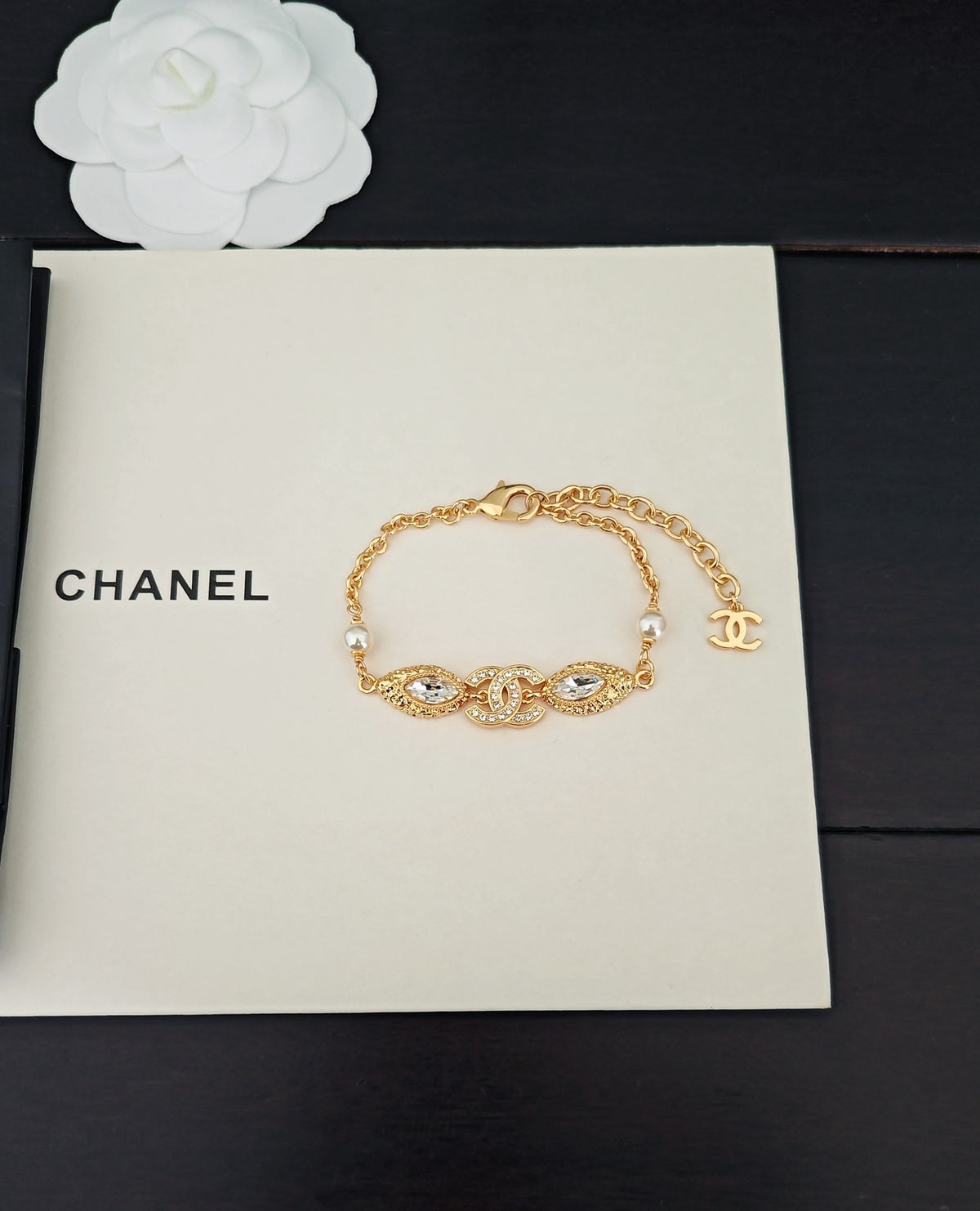 Golden Horse Eye Diamond Crystal Bracelet
