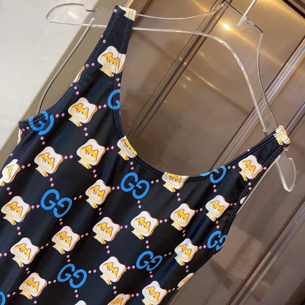 New one-piece printed swimsuit
