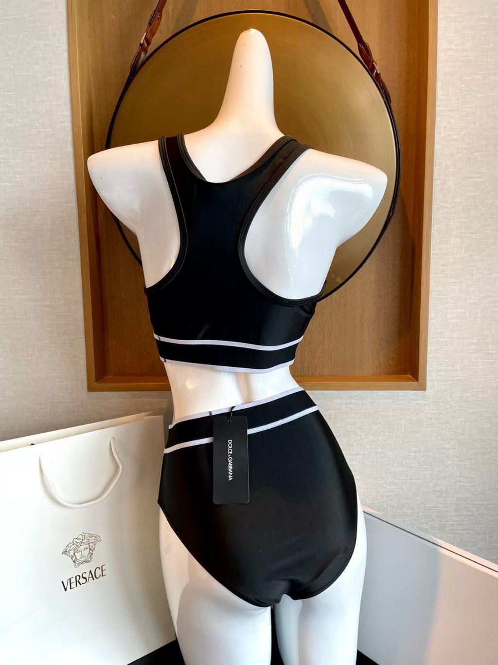 New letter woven swimsuit