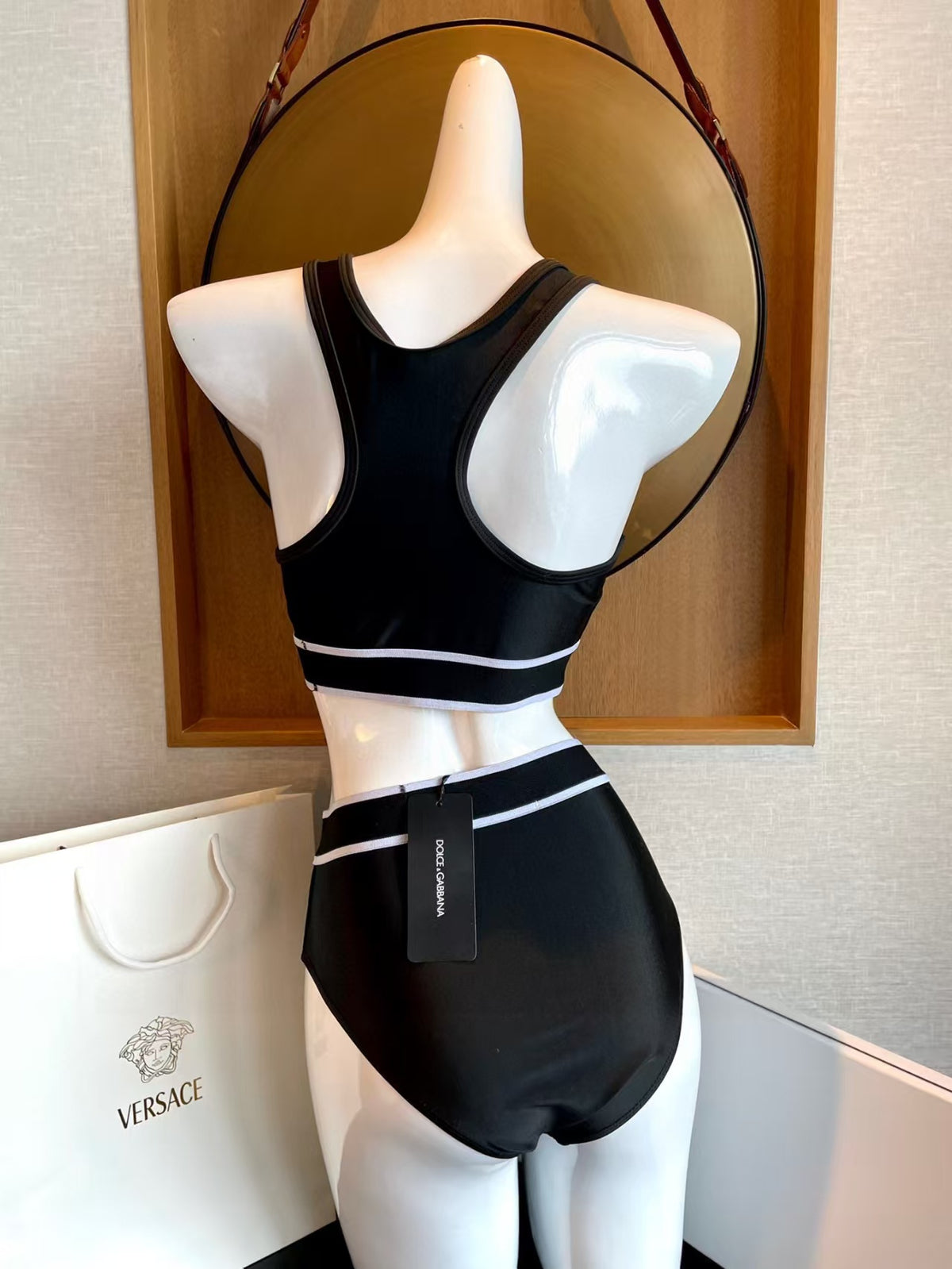 New letter woven swimsuit