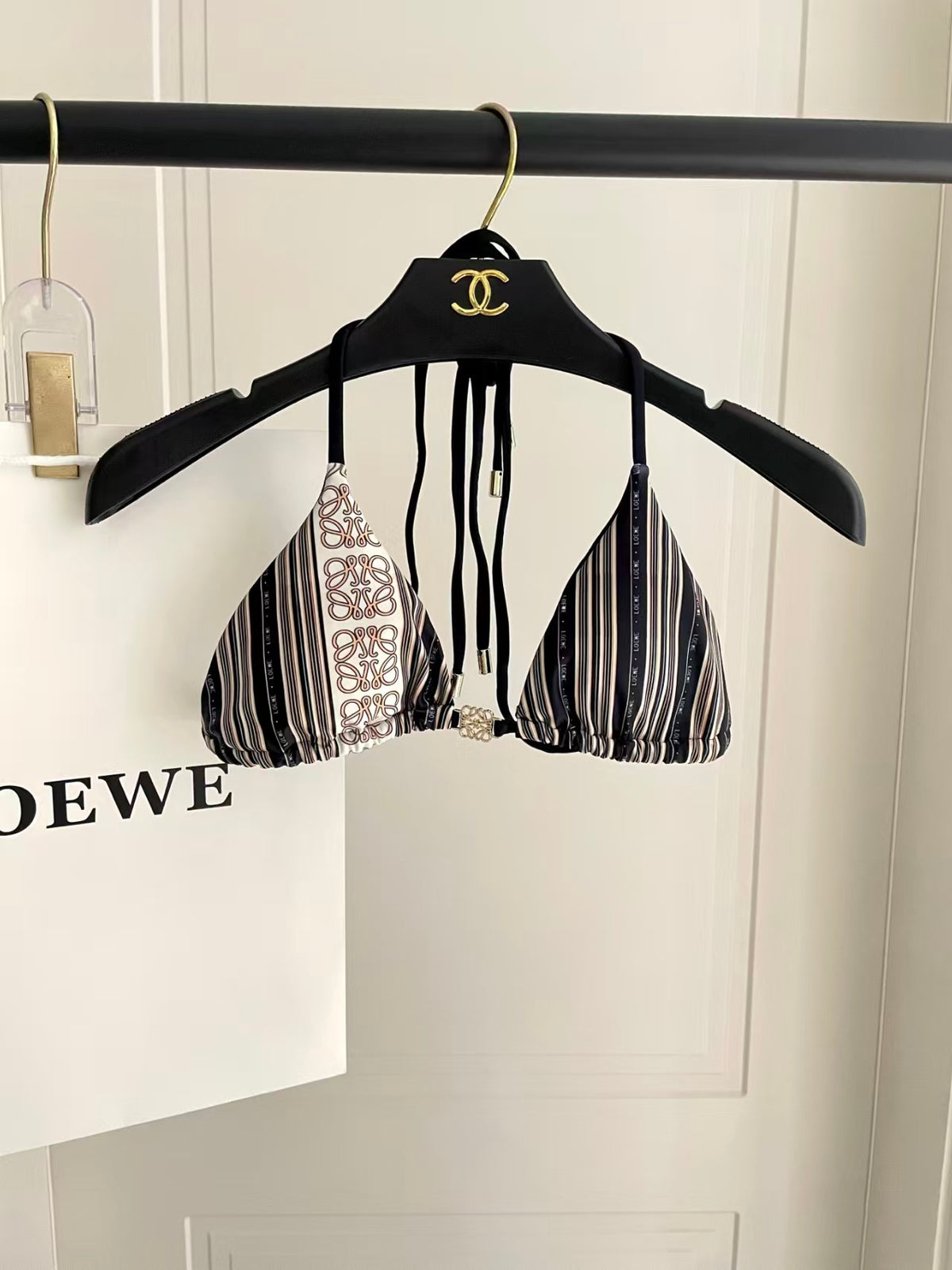 New striped swimsuit