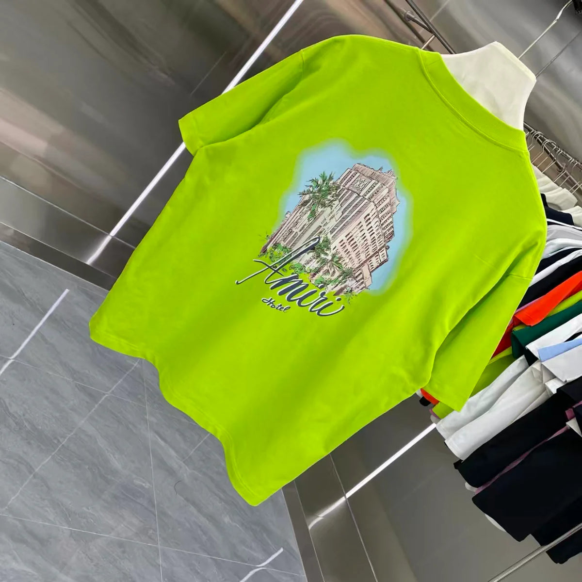 Printed short sleeved T-shirt