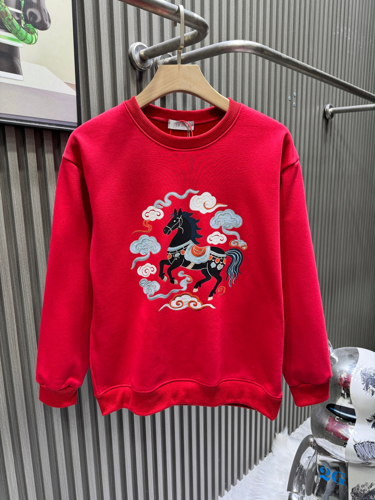 New Year printed hoodie
