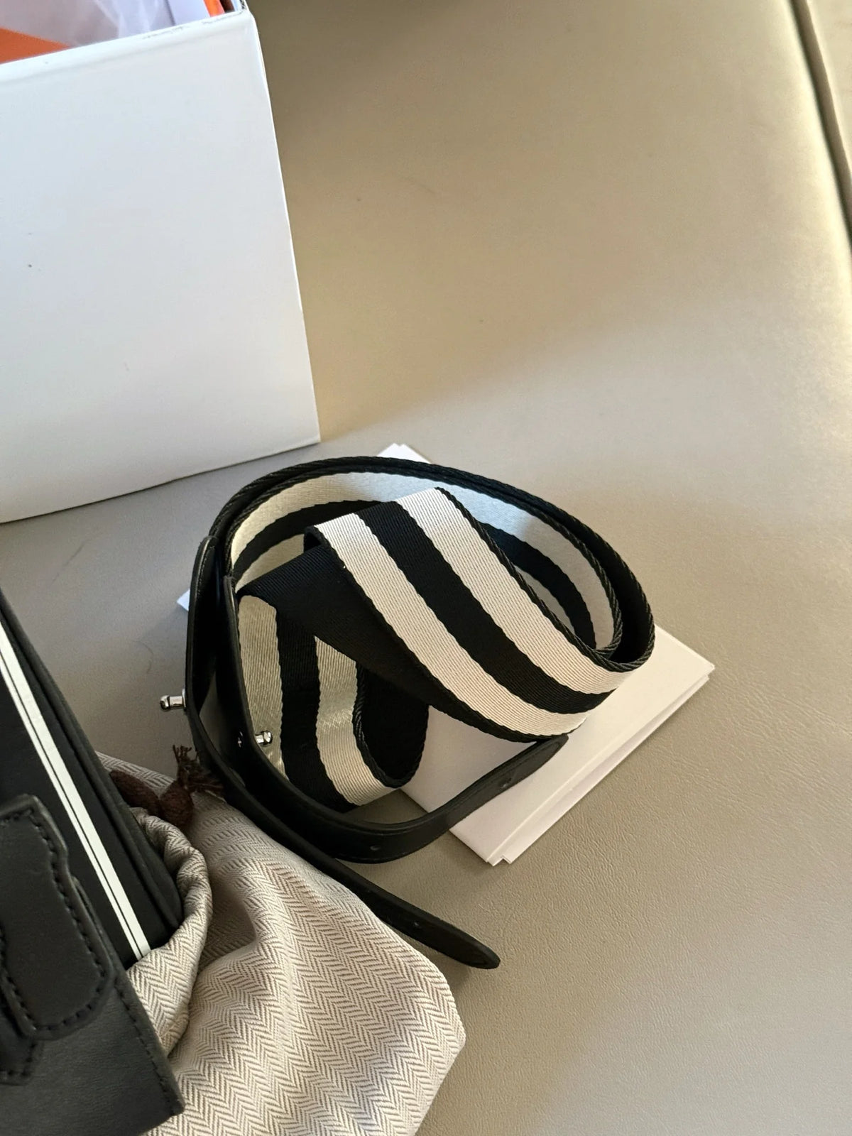 Cow skin mother platinum bag