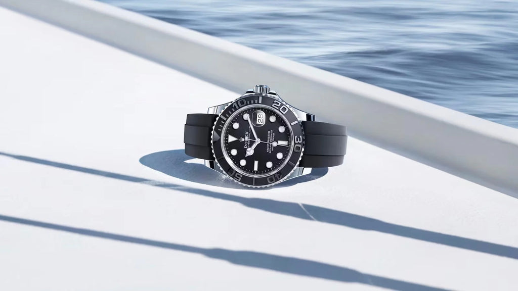 Black White - Black Rubber - 42mm