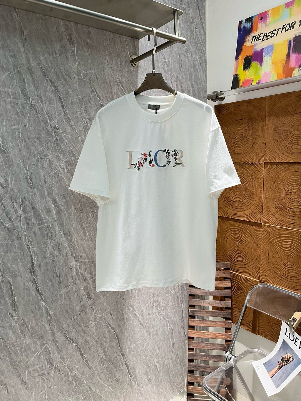 Floral Embroidery T Shirt
