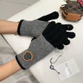 Knitted wool warm yarn gloves