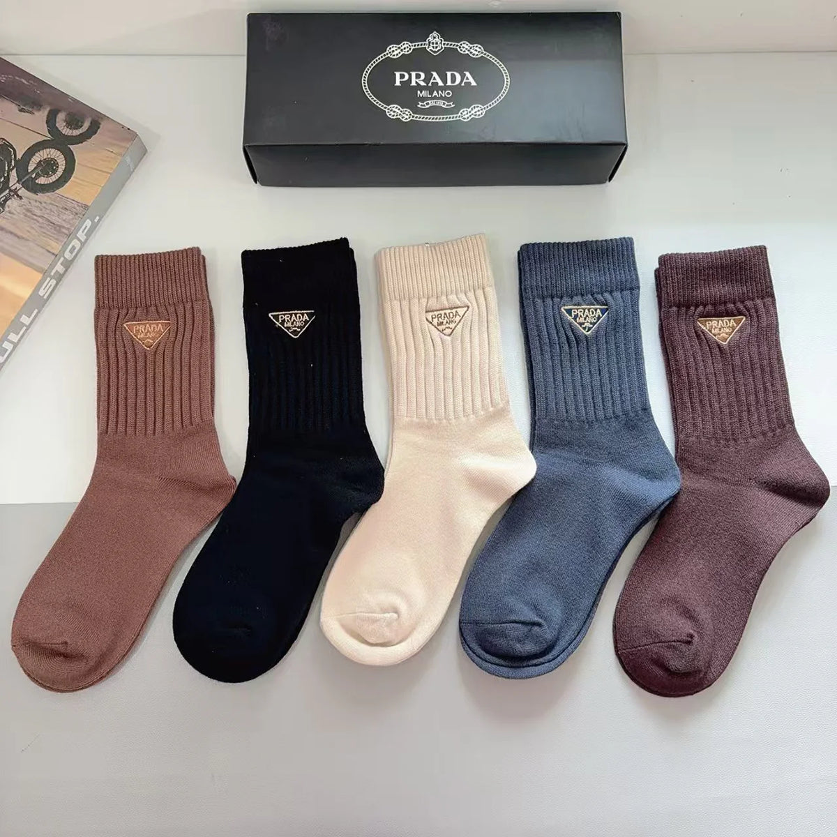 New Embroidered Long Socks