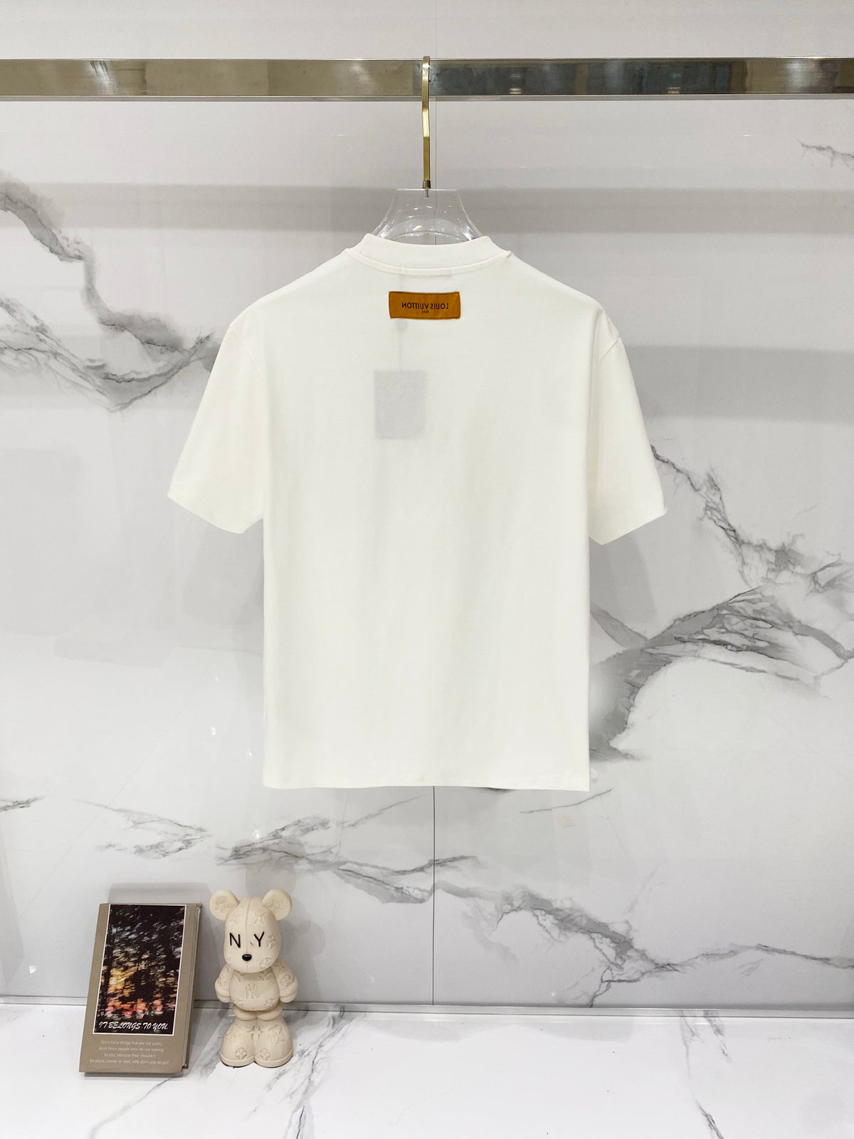 Landscape printed silicone letter T-shirt